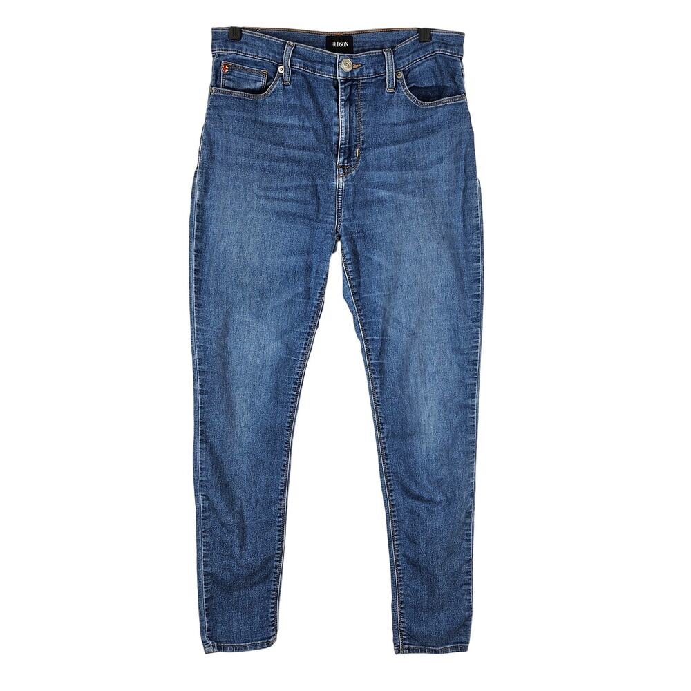 HUDSON BLAIRE SUPER SKINNY WOMEN'S BLUE JEANS – SIZE 29 – HIGH RISE ANKLE LENGTH